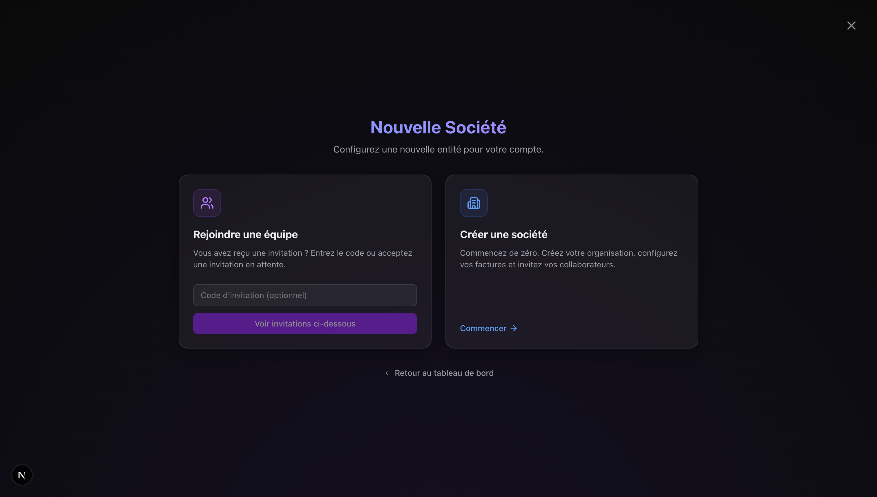 Gestion multi-sociétés MyFacture